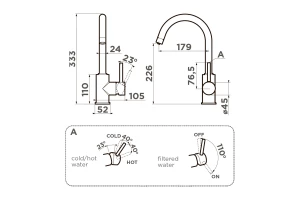 Второе фото. Смеситель OMOIKIRI Shinagawa