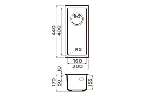 Второе фото. Мойка врезная OMOIKIRI Bosen 20