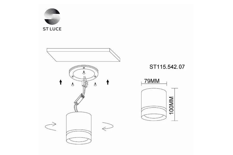 Светильник потолочный LED ST115 (изображение №3)