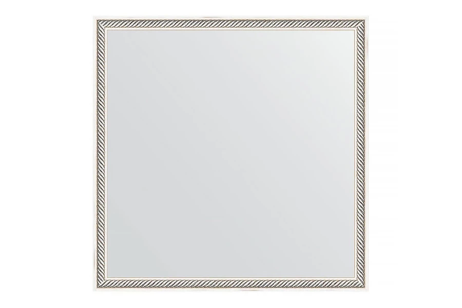 Зеркало в раме витое серебро (изображение №1)
