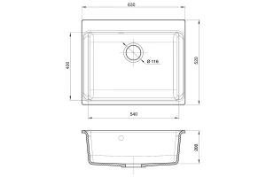 Второе фото. Мойка врезная Axel
