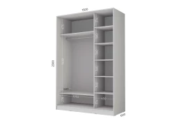 Шкаф-купе 2-дверный Loft 150х62 см