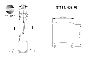 Второе фото. Светильник потолочный ST113.432.09