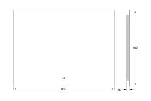 Второе фото. Зеркало с LED-подсветкой DEFESTO Glow