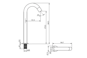 Смеситель для раковины DAMIXA Scandinavian Pure