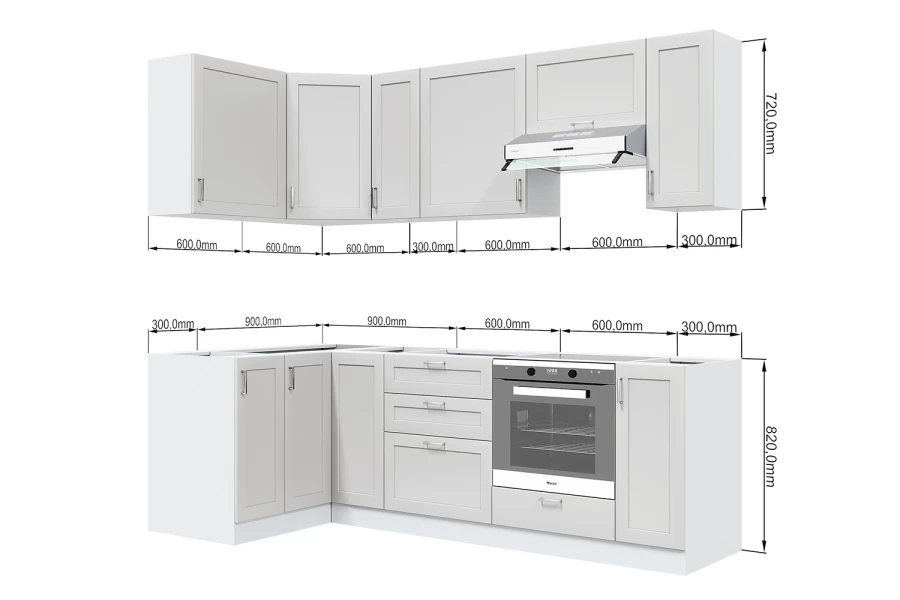 Кухонный гарнитур угловой Бонн 2 (изображение №2)