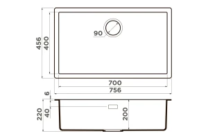 Второе фото. Мойка врезная Yamakawa