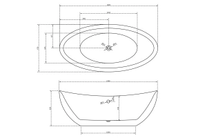 Второе фото. Ванна отдельностоящая AB9248