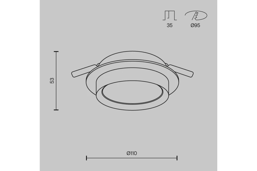 Светильник встраиваемый Downlight Hoop (изображение №8)