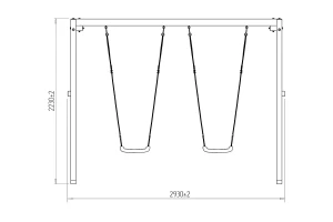 Второе фото. Уличные качели Р911