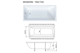 Ванна Modern 180x70 см