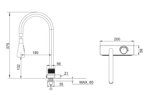 Второе фото. Смеситель для кухни SUS130-017F-2