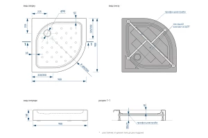 Второе фото. Поддон универсальный MELODIA DELLA VITA Round