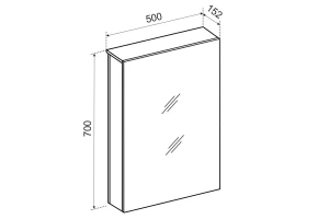 Второе фото. Зеркальный шкаф Вэла