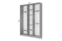 Шкаф-купе 3-дверный Loft 164