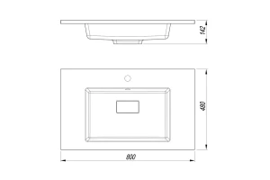 Второе фото. Раковина полувстраиваемая Lagoon Quartz