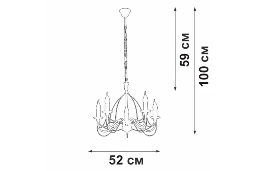 Люстра VITALUCE V1867-0/5 (изображение №5)