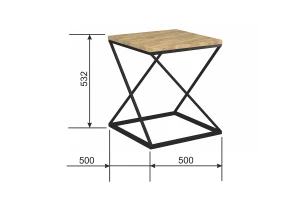 Второе фото. Стол лофт Teaser Nut