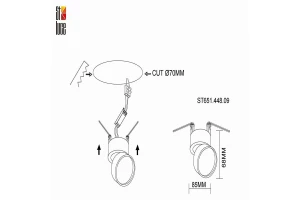 Второе фото. Светильник встраиваемый LED ST651