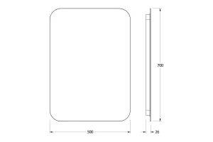 Второе фото. Зеркало с LED-подсветкой Opti