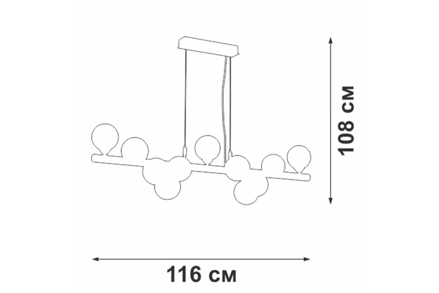 Светильник подвесной VITALUCE V49860-8/11S (изображение №2)
