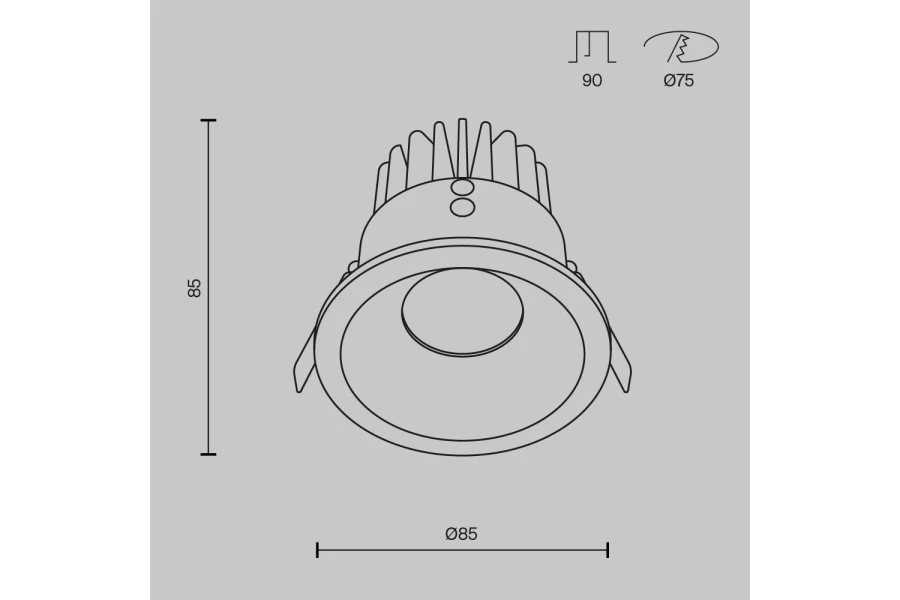 Светильник встраиваемый LED Downlight Zoom (изображение №13)