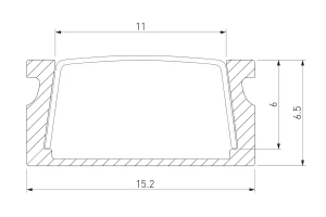 Второе фото. Профиль накладной LL-2-ALP006