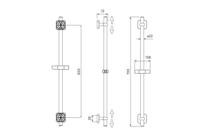 Второе фото. Стойка для душа IDDIS Bild