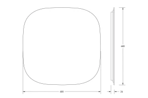 Второе фото. Зеркало с LED-подсветкой Opti