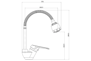 Второе фото. Смеситель для кухни ONELIFE P11-004cr
