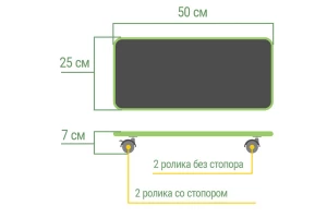 Подставка для системного блока VMMGAME Skate Dark Grey