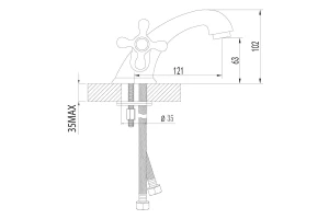 Смеситель для раковины LEMARK Standard