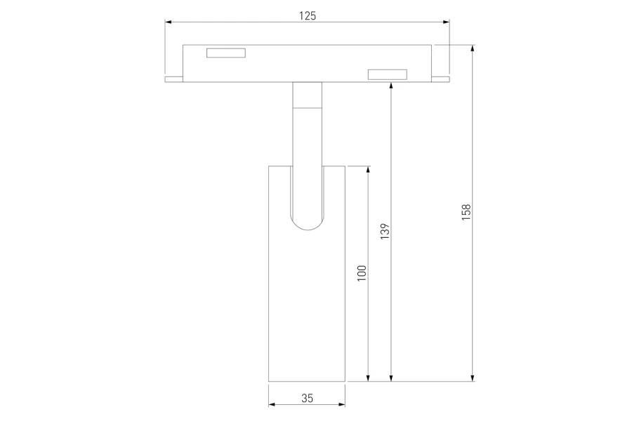 Трековый светильник Slim Magnetic Cubo (изображение №13)