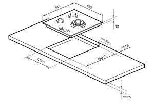 Второе фото. Газовая панель LEX GVS 435