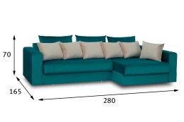 Угловой диван-кровать Модена Ферро