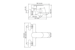 Смеситель для ванны WasserKRAFT Mindel 8501