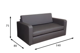 Диван-кровать - аналог IKEA SVENSTA, 150х90х60 см, серый