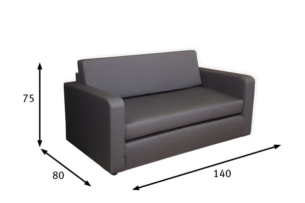 Диван-кровать - аналог IKEA SVENSTA, 150х90х60 см, серый (изображение №13)