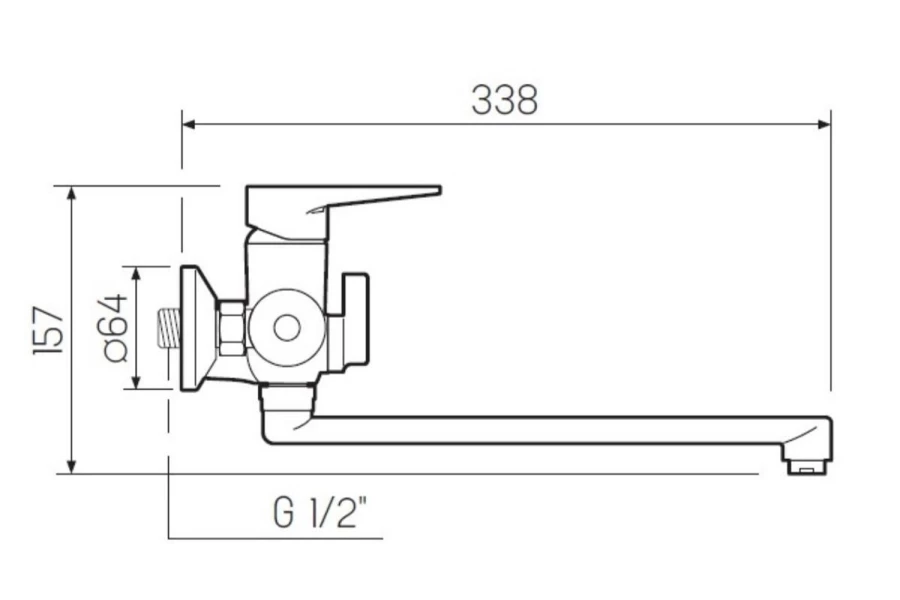 Смеситель для ванны SL141 (изображение №5)