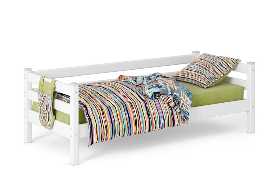 Детская кровать с задней защитой Соня вариант 2 тип 2 (изображение №1)