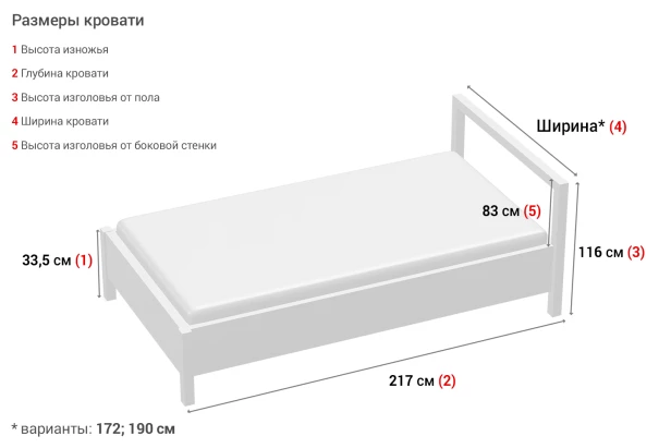 Кровать с подъёмным механизмом ESTA Bella (изображение №12)