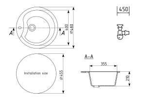 Второе фото. Мойка ULGRAN U-102
