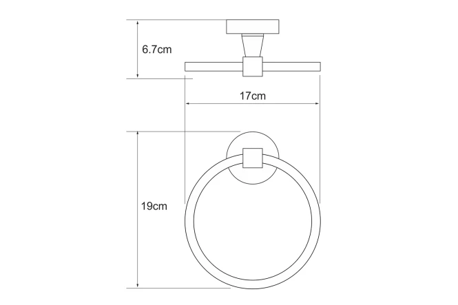 Полотенцедержатель-кольцо WasserKRAFT Isen (изображение №3)