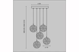 Второе фото. Светильник подвесной MAYTONI Modern Frozen