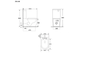 Второе фото. Унитаз напольный F01