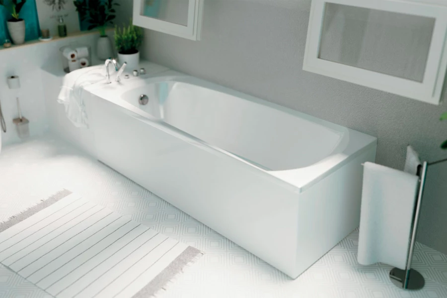 Ванна пристенная 1Marka Elegance 70x40.6 см (изображение №3)