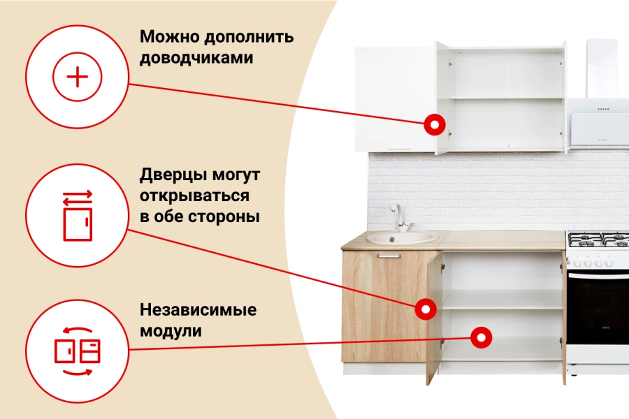 Кухонный гарнитур Лион 1 (изображение №3)