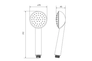 Второе фото. Душевая лейка MILARDO Niagara