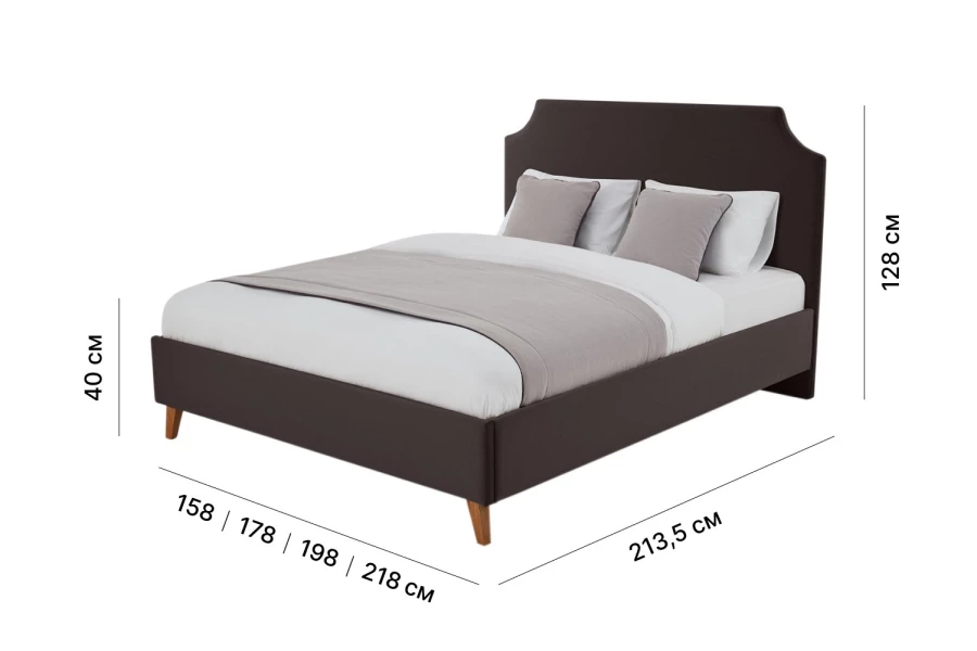 Кровать с подъёмным механизмом SCANDICA Andrea 140х200 см (изображение №5)