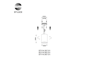 Второе фото. Светильник потолочный ST114